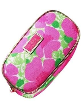 Lilly Pulitzer Estee Lauder Floral Makeup Bag Tropical Cosmetic Case Travel